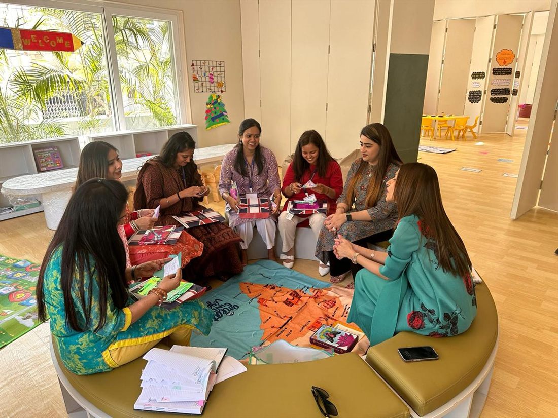 Trainees collaborating