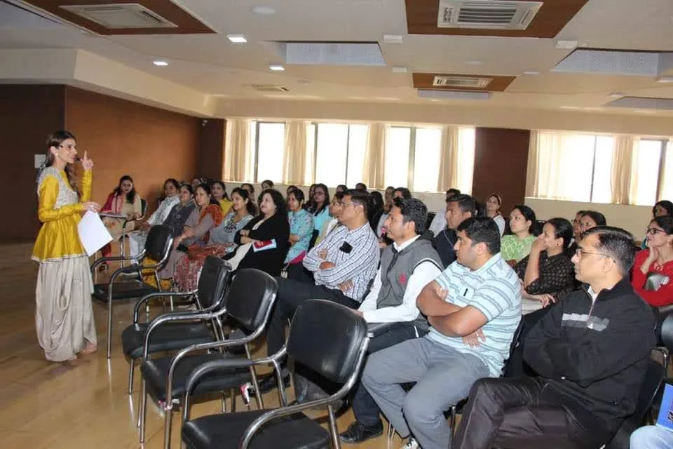 Our founder presenting to parents at a workshop