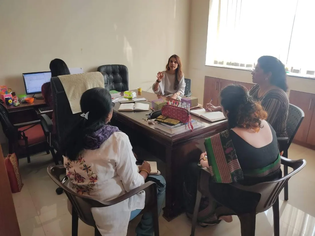 Our founder leading a parenting session