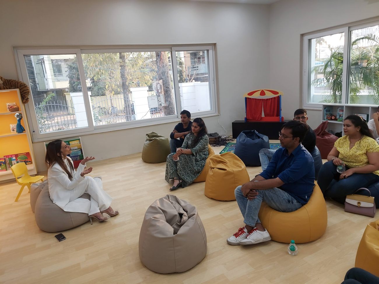 A parent session in the Cove lounge at ACE Juniors